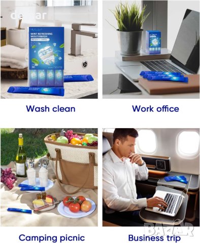 MySmile вода за уста без алкохол, 30 сашета за пътуване, снимка 5 - Други - 43751345