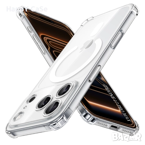 Apple iPhone 17 / Pro / Max / Air / Удароустойчив MagSafe силиконов кейс гръб калъф, снимка 2 - Калъфи, кейсове - 51812885
