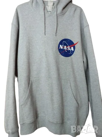 Мъжки суитшърт с апликация H&M, 84% памук, 16% полиестер, Сив, XL