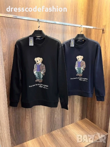 Мъжка черна блуза Polo, снимка 3 - Блузи - 51530029