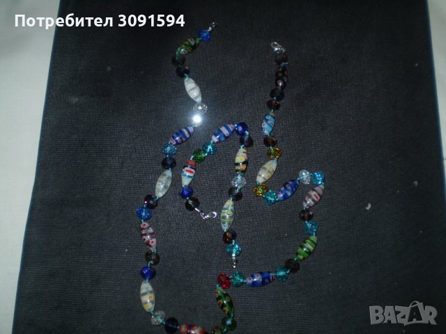 Гривна и колие от  стъкло Мурано, снимка 6 - Антикварни и старинни предмети - 36606447