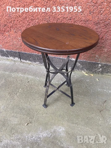 Масивна маса ковано желязо, снимка 2 - Маси - 51177242