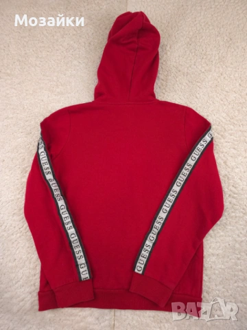 GUESS Zip Hoodie / Logo Tape Streetwear (M) – MSRP €120, снимка 6 - Суичъри - 53595953