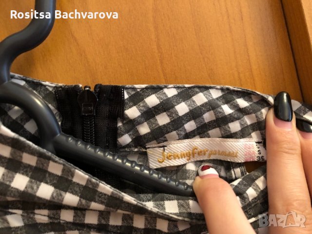 Риза на каре с голи рамена, S размер, снимка 5 - Ризи - 28618234