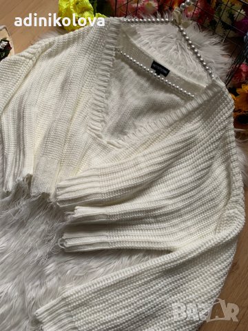 Къс oversize пуловер, снимка 2 - Блузи с дълъг ръкав и пуловери - 35395373