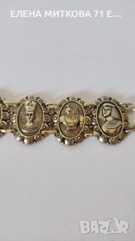 Гривна от златист метал в египетки стил, снимка 4 - Гривни - 51801357