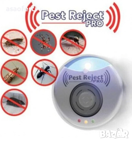 🛡️ Pest Reject PRO (Нов Модел) – Електромагнитен и Ултразвуков Уред Против Вредители (до 300 м²), снимка 2 - Други стоки за дома - 52560839