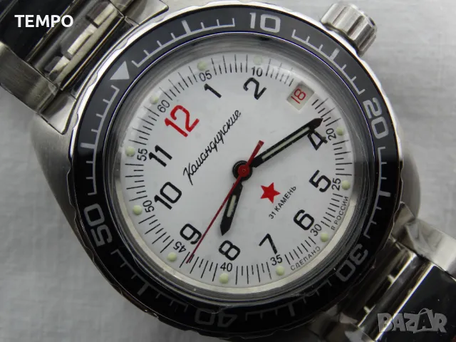 ВОСТОК КОМАНДИРСКИЕ АВТОМАТИЧЕН  ref: 020712, снимка 5 - Мъжки - 41598905