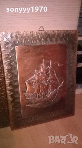 картини мед/месинг-фрегата/платноходка-внос швеция, снимка 6 - Колекции - 26886147