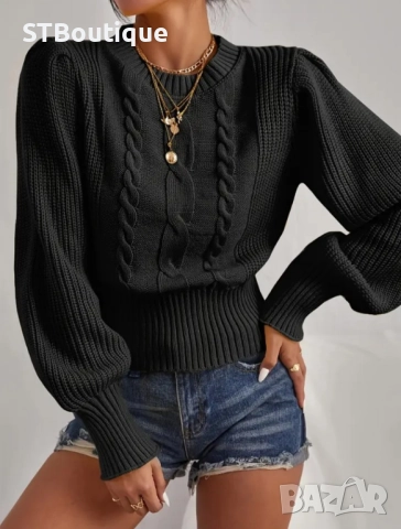 🌸 Дамски мек пуловер в различни цветове – Уют и стил от STBoutique!