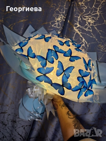 🎀Светещи ръчно изработени букети ✨️🦋, снимка 6 - Други стоки за дома - 53083239