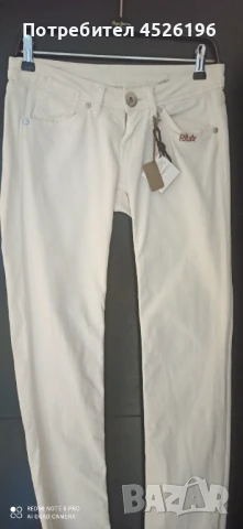 Дамски панталон Pepe Jeans бял, снимка 1