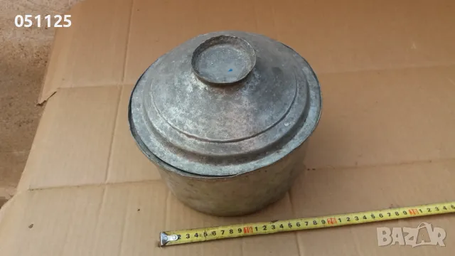 отлична кована възрожденска бакърена тенджера , снимка 3 - Антикварни и старинни предмети - 48524682