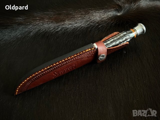 Голям ловен, кемпинг нож Marbles Horn MR448., снимка 6 - Ножове - 43780016