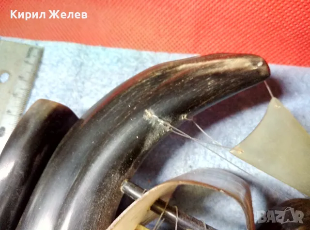 Старо КОРАБЧЕ от БИВОЛСКИ РОГ РЪЧНА ХУДОЖЕСТВЕНА МАЙСТОРСКА ИЗРАБОТКА За КОЛЕКЦИЯ ИНТЕРИОР 43746, снимка 14 - Колекции - 47970893