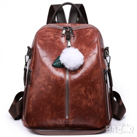 Дамска чанта-раница Brown 1119