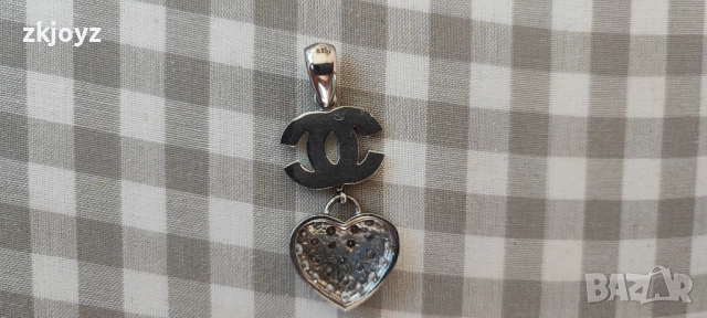 НОВА СРЕБЪРНА ВИСУЛКА ШАНЕЛ 7.53 ГРАМА / ПРОБА 925 , снимка 4 - Пръстени - 48081842