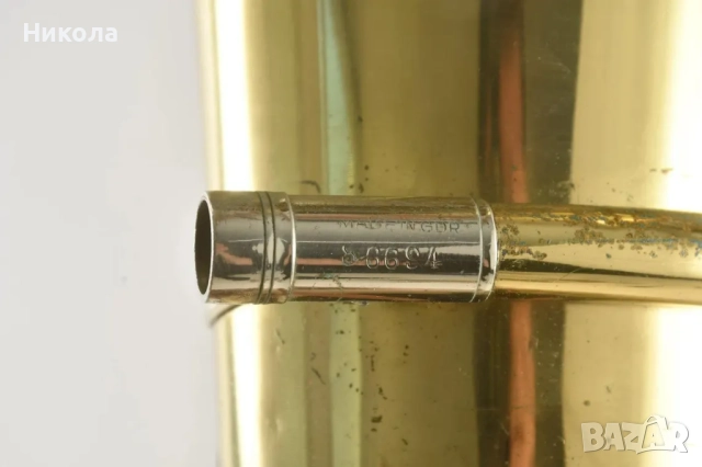 Винтидж месингова туба с роторни клапани - ГДР-  С оригинален куфар, снимка 9 - Антикварни и старинни предмети - 52306134