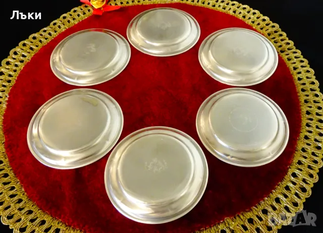 Чиния от калай 9 см. , снимка 2 - Антикварни и старинни предмети - 48717112