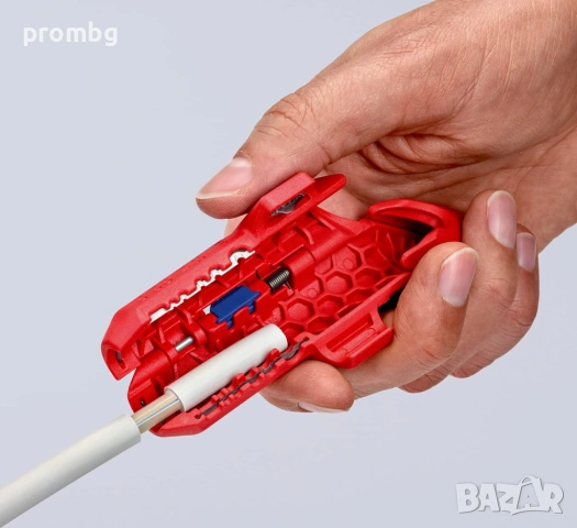 инструмент за сваляне на изолация, оголване на кабели Knipex 169501SB, снимка 7 - Клещи - 39108362