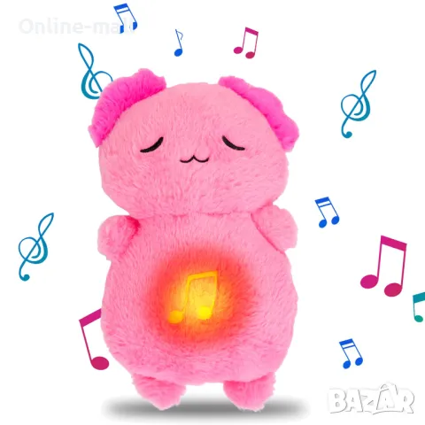 Успокояваща Плюшена дишаща играчка Аксолотъл, снимка 4 - Плюшени играчки - 49130908