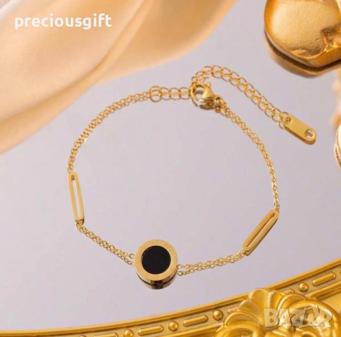 Комплект бижута от неръждаема стомана - колие, гривна и обеци, снимка 3 - Бижутерийни комплекти - 53101583