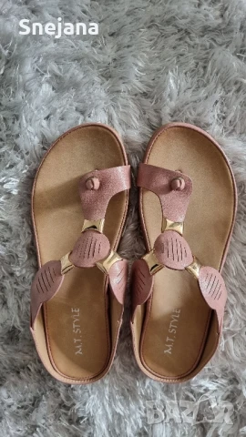 чехли естествена кожа за 13лв от 99лв , снимка 5 - Чехли - 50993599