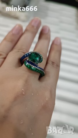 Дамски пръстен с цирконий, снимка 2 - Пръстени - 38600048