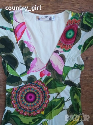 Desigual - страхотна дамска тениска, снимка 3 - Тениски - 28280850