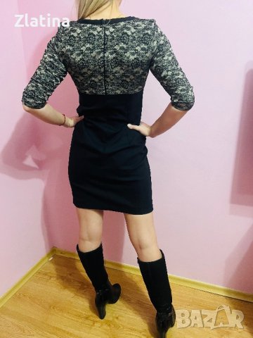 Рокля с ръкав, снимка 4 - Рокли - 43402218