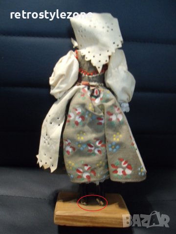 № 7264 стара кукла   - височина 25 см  , снимка 3 - Други ценни предмети - 43064184