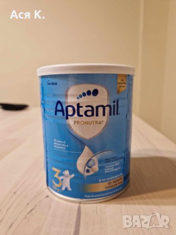 Aptamil Pronutra 3 Адаптирано мляко за малки деца 12м+ х 400 g, снимка 5 - Прибори, съдове, шишета и биберони - 42940242