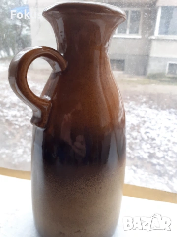 Прекрасна немска ваза керамика - Scheurich - Ceramik, снимка 3 - Антикварни и старинни предмети - 53503819