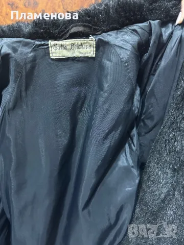 Дамско черно зимно палто - XL, снимка 5 - Палта, манта - 49338768