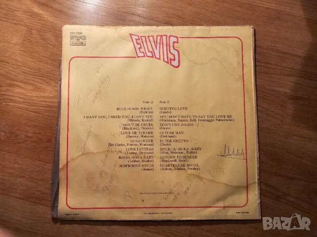Грамофонна плоча Elvis Presley, Елвис Пресли - Blue Suede Shoes  изд. 80 те год !, снимка 2 - Грамофонни плочи - 49146169