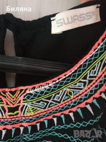 Къса лятна черна рокля, снимка 3 - Рокли - 33423681