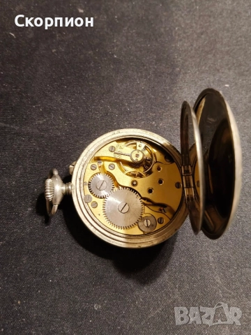 Швейцарски джобен часовник с посребрени капаци ULTRA 1905г., снимка 7 - Джобни - 46785314