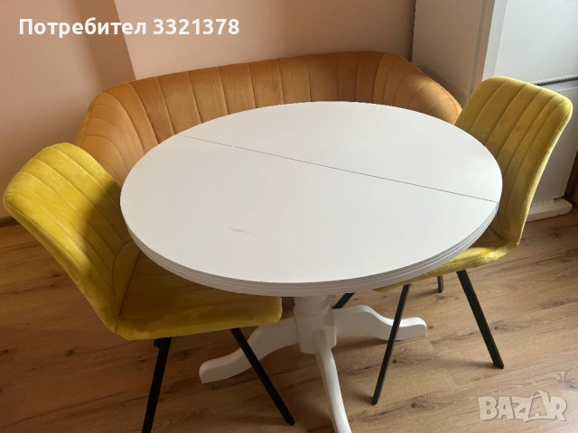 Маса, канапе и стол, снимка 4 - Дивани и мека мебел - 53446539