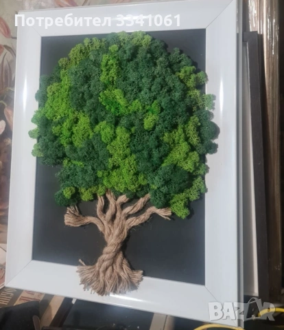 Картина пано ,,Дървото на живота,,от Скандинавски мъх