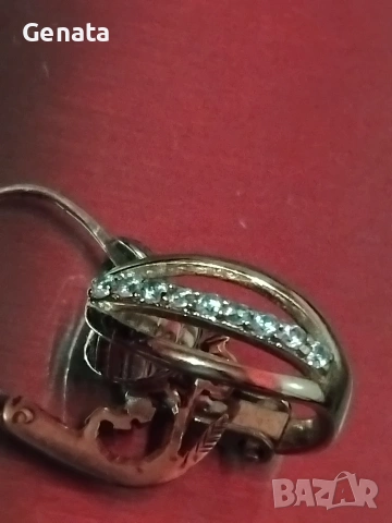 Златни обици за матерял, снимка 4 - Обеци - 53112894