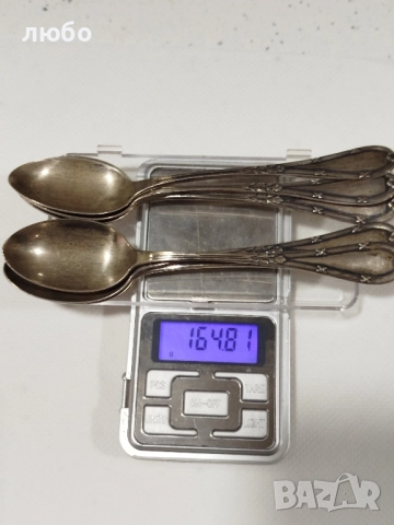 Сребърни Лъжички-Проба Сребро 0,916-/-165 грама , снимка 4 - Други ценни предмети - 52022366