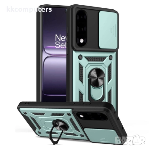 Калъф за OnePlus Nord 5 5G / OnePlus Ace 5 Ultra 5G с Плъзгащ Капак за Камера & Държач | Военна Защи, снимка 5 - Калъфи, кейсове - 51921402