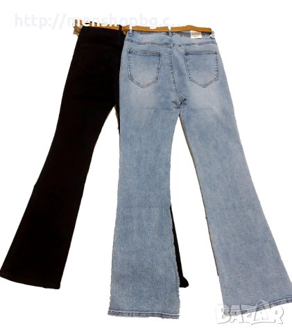 Дамски дънки чарлстон с колан, снимка 3 - Дънки - 52842583