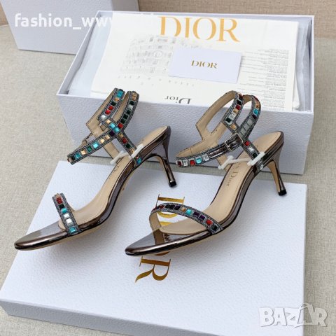 Дамски легантни сандали на ток DIOR (34-44) - реплика, снимка 5 - Дамски обувки на ток - 36813446