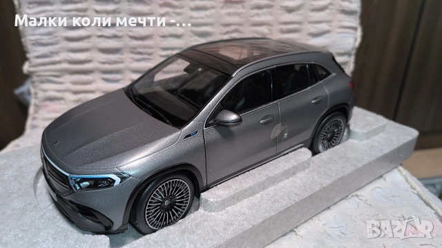 метална количка Mercedes EQA, 1:18 ,чисто нова