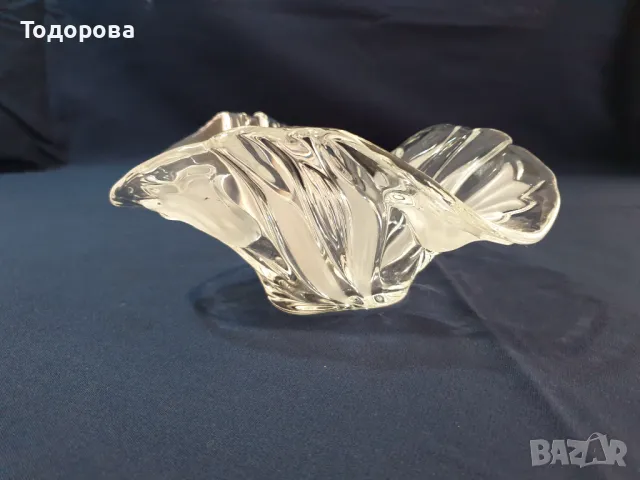 Кристална немска купа,бомбониера, снимка 3 - Сервизи - 47323110