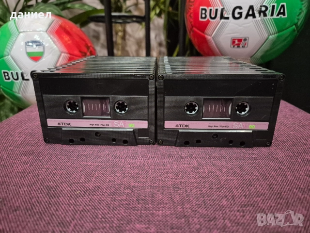 Качествени аудио касети TDK SA90 "Silver" - TYPE II - хромна лента – Made in Japan + подарък