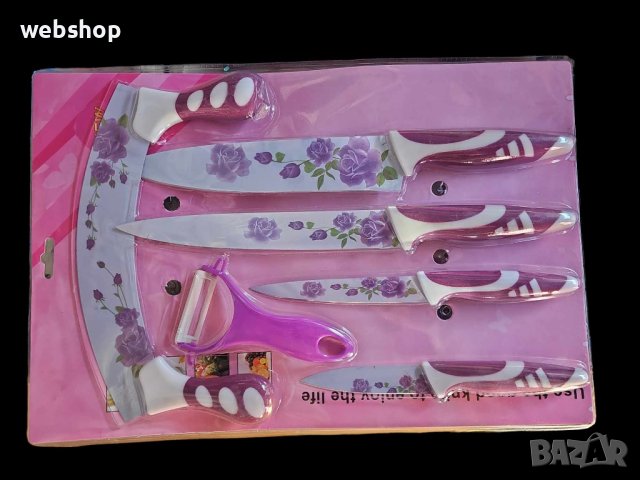 Кухненски Комплект от Керамични Ножове 6 части, снимка 2 - Прибори за хранене, готвене и сервиране - 43003543