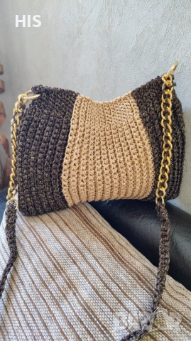 Плетени луксозни дамски чанти, ръчна изработка, модерна визия, снимка 2 - Чанти - 42698111