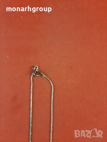 Сребърен синджир +обеци, снимка 4 - Колиета, медальони, синджири - 36680843